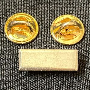 Vintage Silver Tone Pin N.S. Meyer NY 9M First Lieutenant